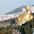 Buddha resting in the mountains of Jinan